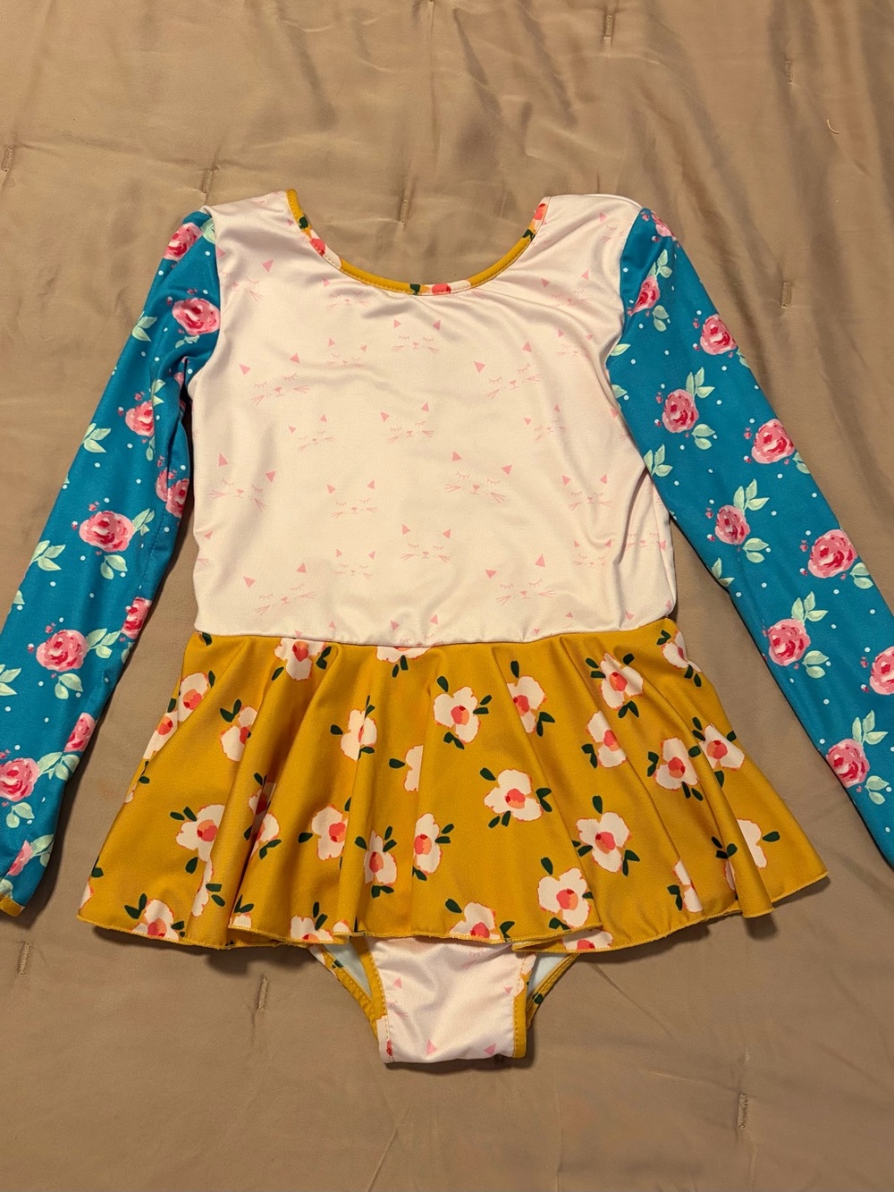 SweetHoney Girls' Floral Dance Leotard - 5T